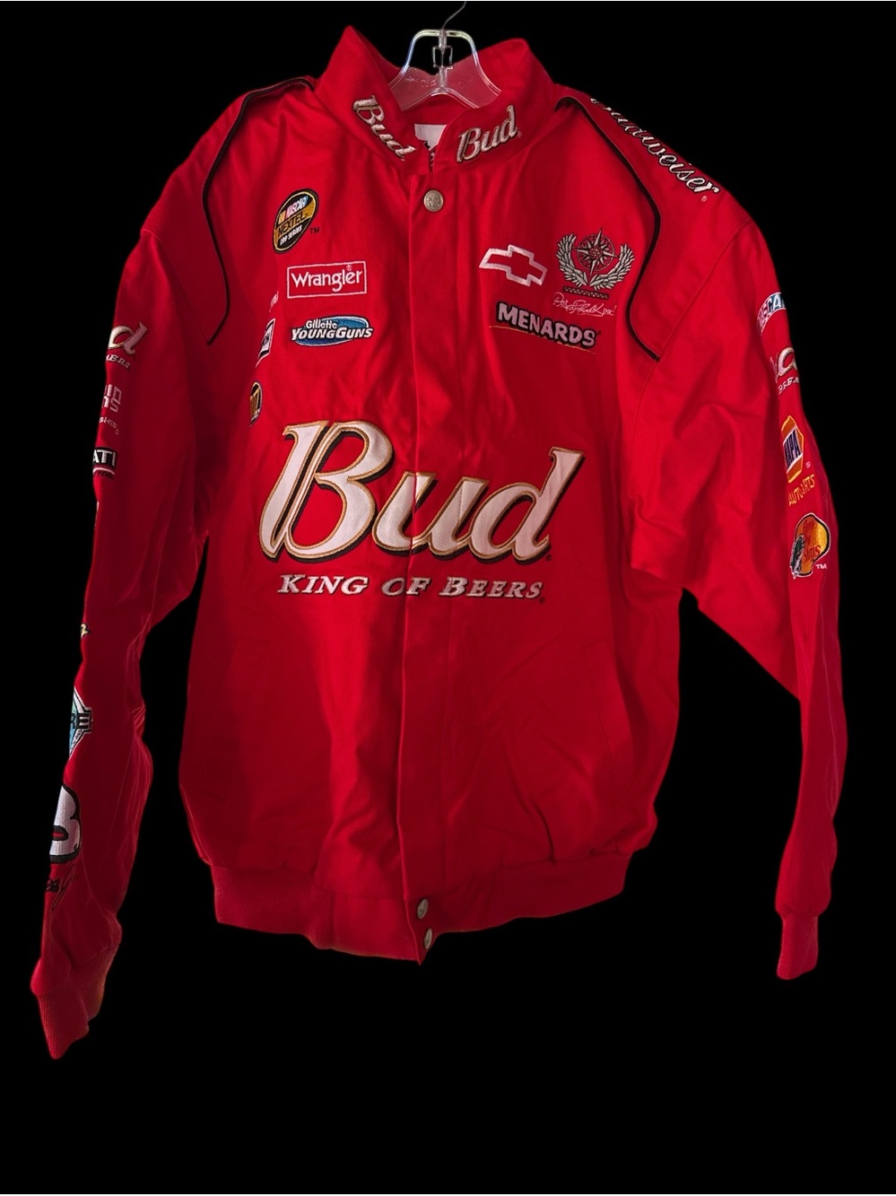 Vintage 2006 Budweiser Dale Earnhardt Jr Bomber Jacket NWT Chase NASCAR